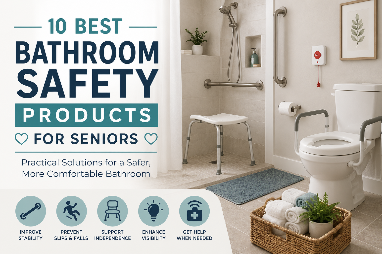 10 Best Bathroom Safety Products for Seniors to Help Prevent Falls at Home